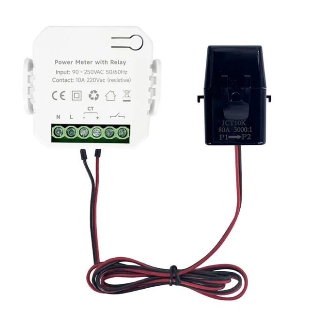 80a {"Energy Meter":"Energiemesser"} KWH WiFi {"With Clamp":"Mit Klemme"}
