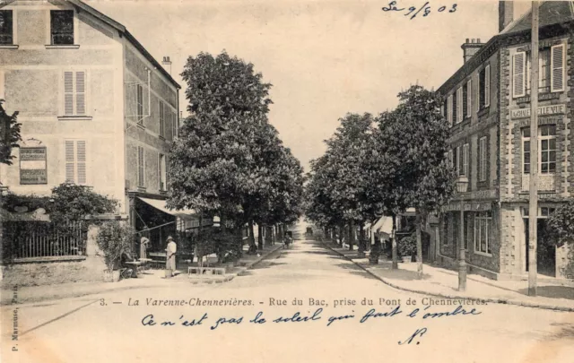 *10252 cpa La Varenne Chennevières - rue du Bac