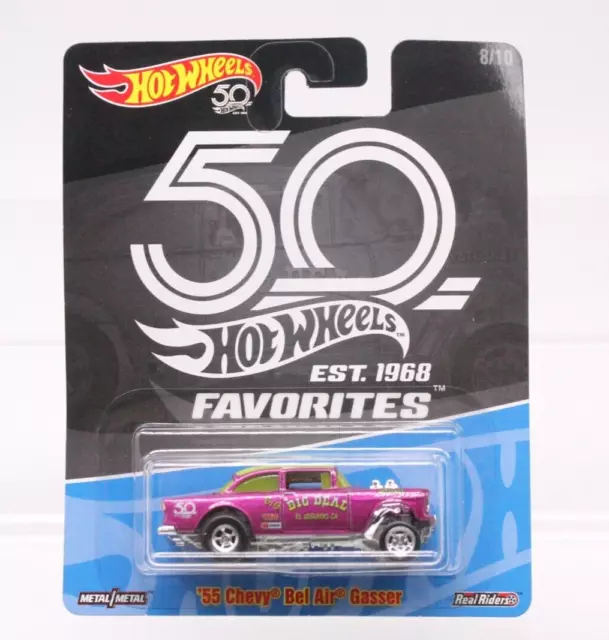 55 Chevy Bel Air Gasser 50 Hot Wheels 1968 Favorites 1:64 Mattel 2018 NEU OVP