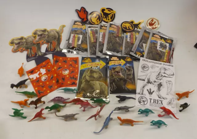 Jurassic Park World Mini Dinosaur Lot with Party Favors Decorations Stickers