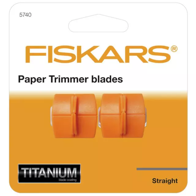 Fiskars Klingen 2x Titan Triple Track™ für sicher geschnittene/persönliche Papierschneider