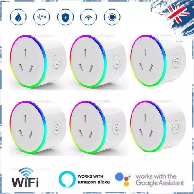 RGB Smart WIFI Plug Remote Switch Power Home Socket 10A For Amazon Alexa Google