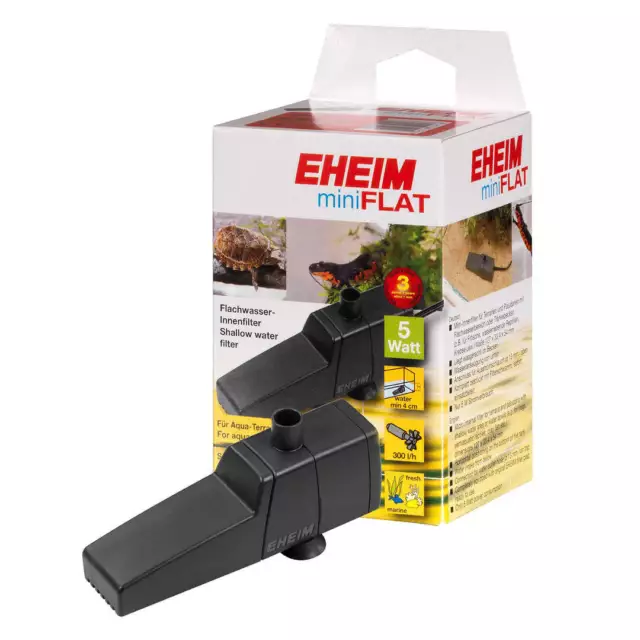 Eheim MiniFLAT Micro Filter Shallow Water Mini Flat Aquarium Terrarium Turtle