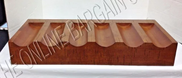 Pottery Barn Rustic Wood Entertaining Wine Bottle Storage Wood Shelf Mahogany