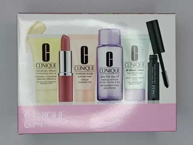 Clinique 6-Pc. Skincare Makeup Travel Sample Gift Set With BOX, SEALED