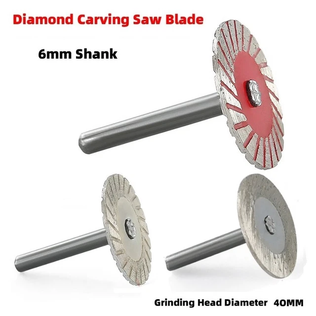 Lame de scie circulaire coupe diamant pour coupe bois métal pierre 6 mm tige 1