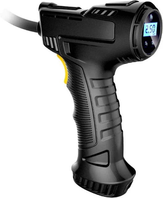 Compressore Aria Portatile Auto Con Manometro Digitale LCD - Gonfiaggio 35S, Luce LED, Da Accendisigari - Foto 13