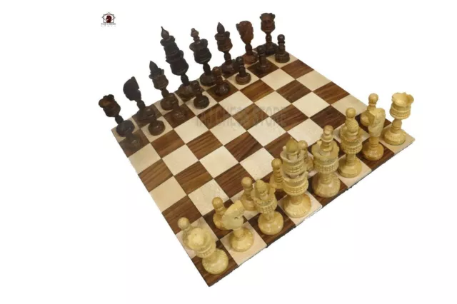 4.5 Serie unica di loto intagliato a mano con set di scacchi a scacchiera...