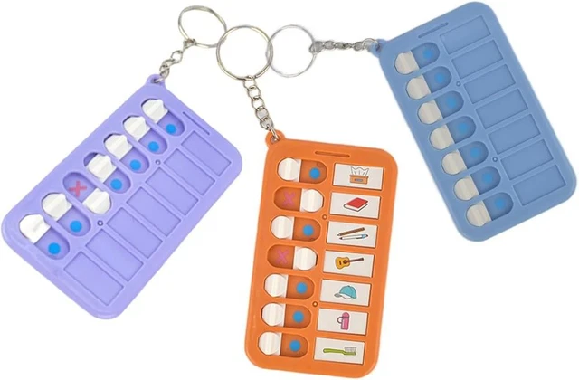 CHORE CHART AND Habit Tracker Reminder Board Key Rings - 3Pcs Portable ...