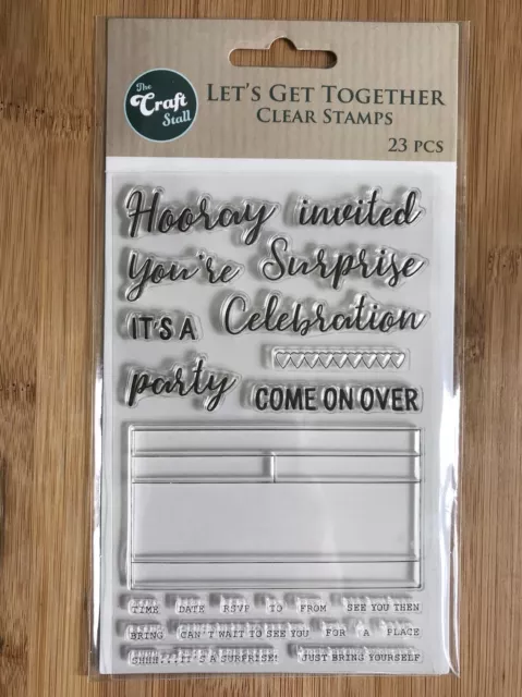 Let’s Get Together Clear Stamps - Hooray It’s A Party (The Craft Stall)