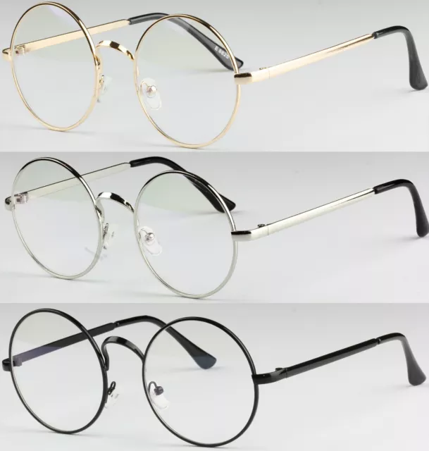 Geeky metal 2024 frame clear glasses