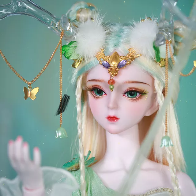 Handmade Pretty Girl Doll Toy 1/3 BJD Doll Upgrade Face Makeup Outfits Full Set