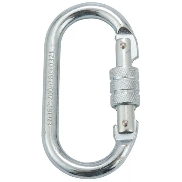 O Shape 25KN Alloy steel Safety Buckle Professional rock climbing carabiner3489