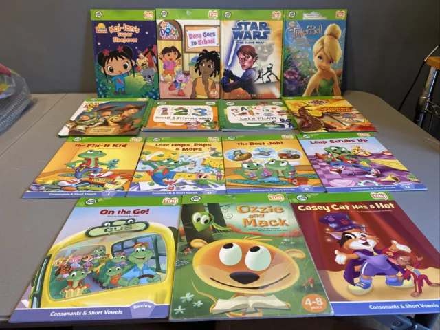 Lot Of 15 LeapFrog TAG Books - Books Only, No Hardware. Leap Start, Junior Mixed