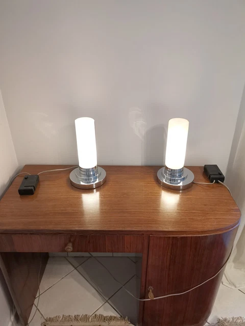 Jean Perzel Coppia Di Lampade Modello 313 Fino Vintage Art Deco 1960-1970