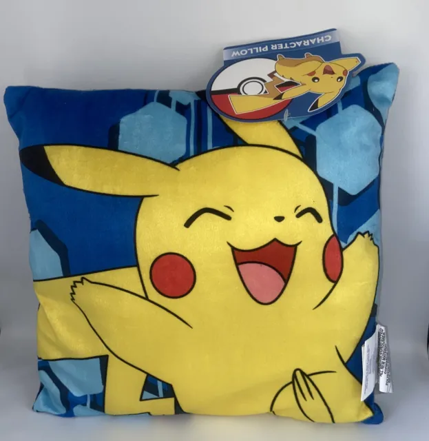 PIKACHU Pillow 13 x 13 x 3 Pokemon Character Pillows