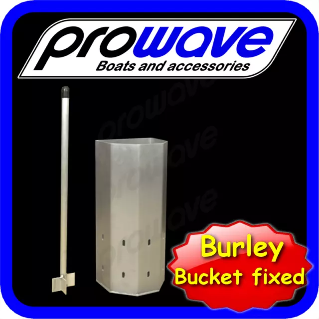 Burley bucket, aluminium with muncher, fixed