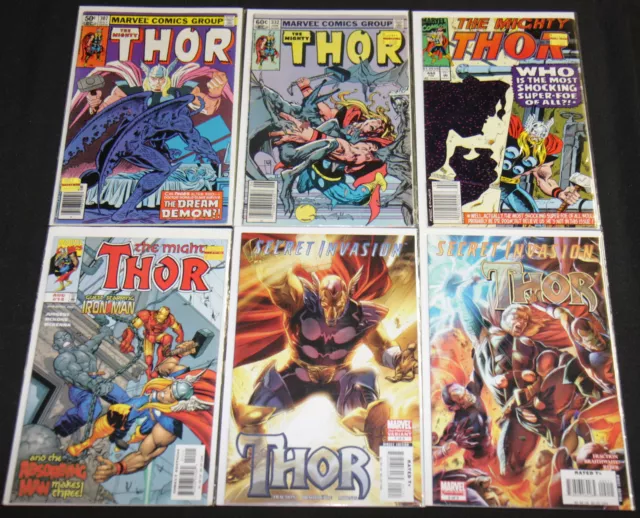 Marvel Copper-Modern THOR TITLES 6pc Mid-High Grade Comic Lot VF-NM Avengers