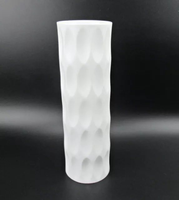 Hutschenreuther Porzellan Vase Heinrich Fuchs Design OP ART Bisquitporzellan