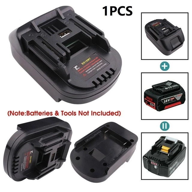 Bel Utilizzare Batteria Adattatore Convertitore 1 Pezzi BS18MT Nero Durevole,