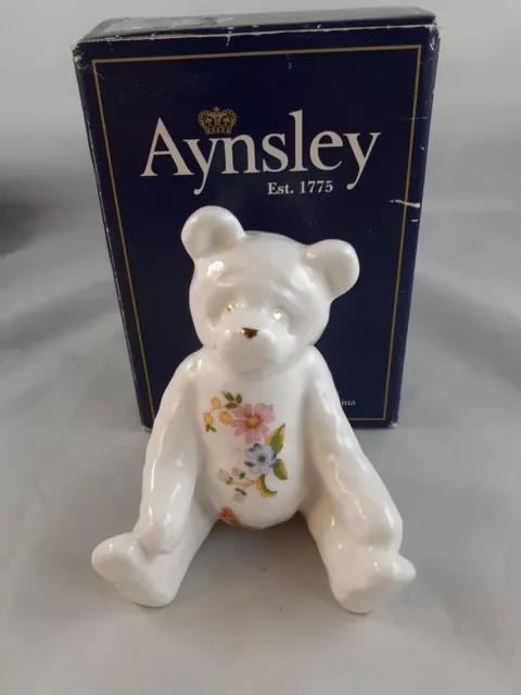 Aynsley Cottage Garden Teddy Bear Boxed Fine Bone China 1st Quality British