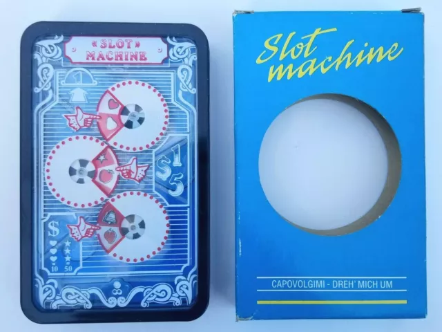 Vintage Hand Held Water Activated Slot Game Machine w/ Box Italy RARE