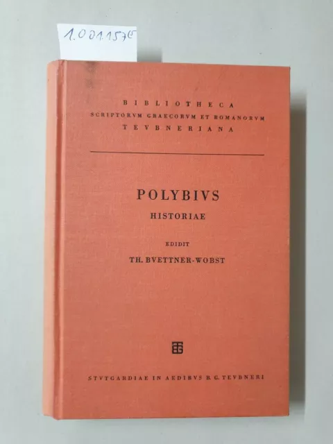 Polybii Historiae. Vol. 1-5 (komplett). Editionem a Ludovico Dindorfio curatam r