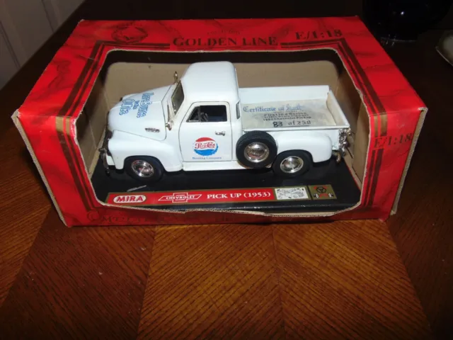 Vtg MIRA Pepsi Cola 1953 Chevy Truck First In Series 250 Made IOB