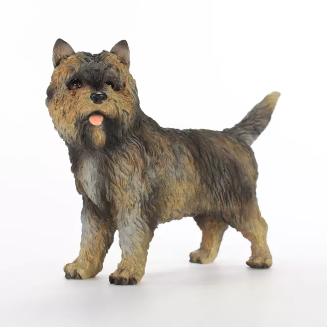 Cairn Terrier Figurine Hand Painted Collectible Statue Brindle