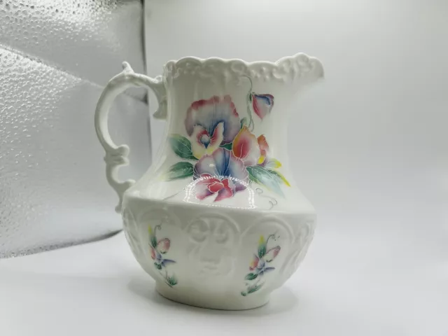 Vintage AYNSLEY Fine England Bone China LITTLE SWEETHEART Pitcher BEAUTIFUL 3