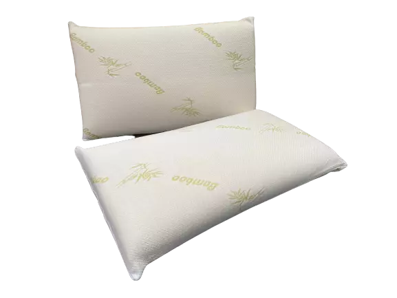 Premium High Density Memory Foam Pillow, with Soft Bamboo Aloe Vera Cover