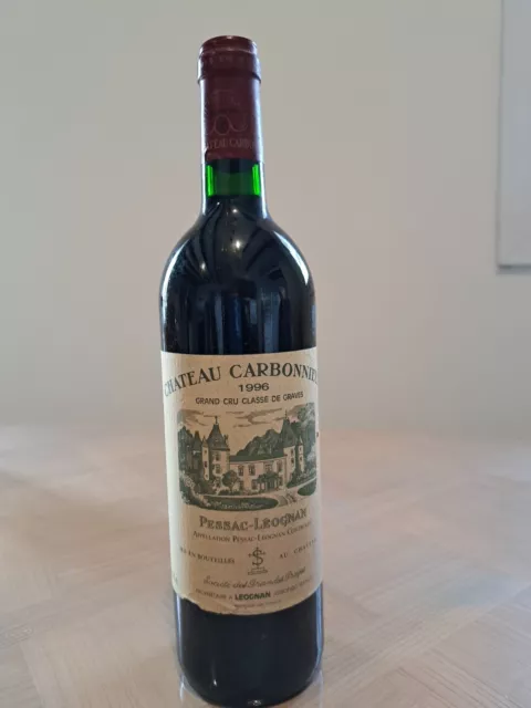 Vin Château CARBONNIEUX PESSAC LEOGNAN GRAND CRU CLASSE DE GRAVES 1996