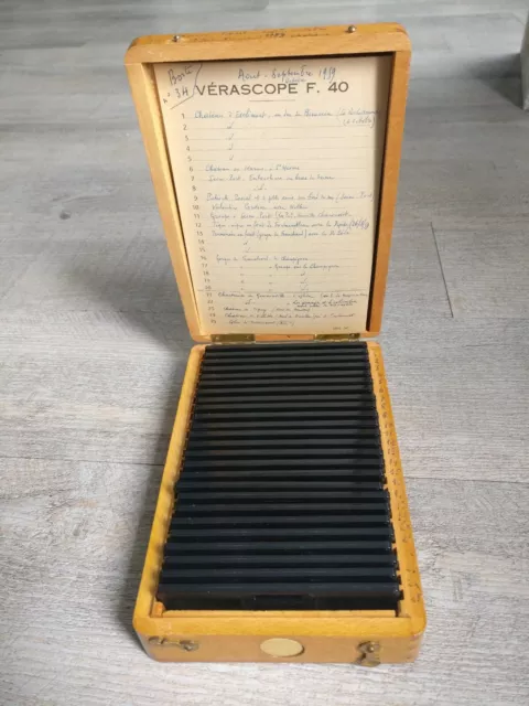 Rare Verascope F 40 Stereoscope 24 Views Colors Voyage IN France 1959