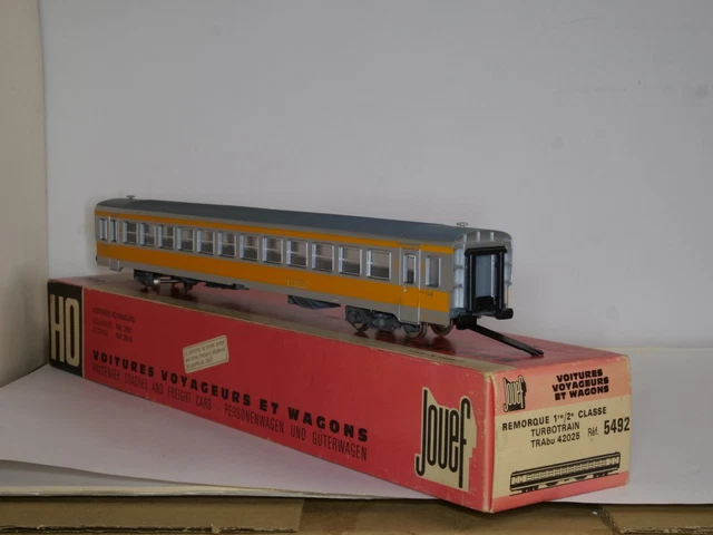 Rame Jouef Turbotrain RTG SNCF - 1 Motrice + 2 Voitures + 1 Voiture Queue - HO - Occasion