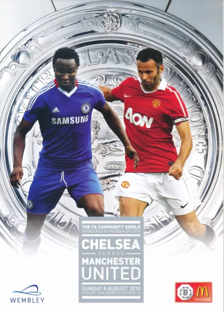 FA COMMUNITY SHIELD 2010 Chelsea v Manchester United - Official programme