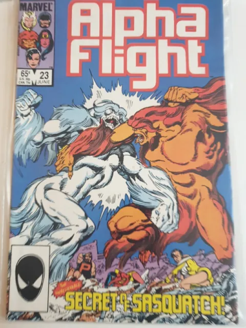 Alpha Flight #23 Marvel Comics Jun 1985 John Byrne Rare Vf+