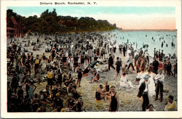 Rochester, New York~Ontario Beach View~Postcard~c1920's~Unposted
