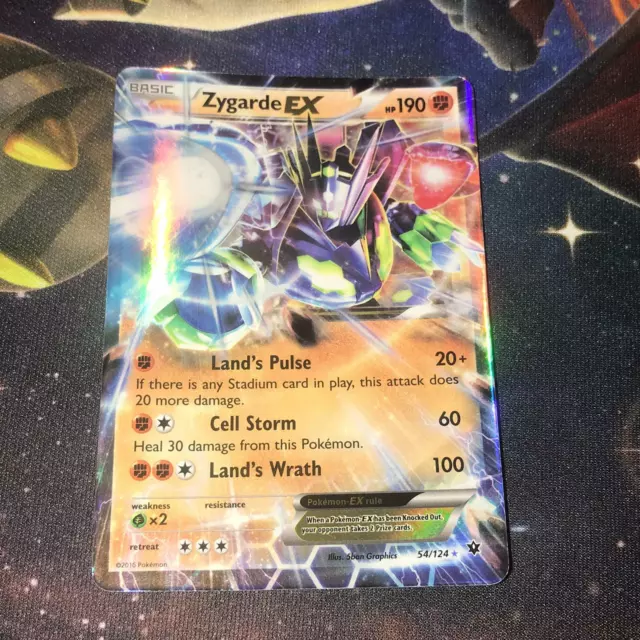 Zygarde EX ~ 54/124 ~ Halbe Kunst ~ XY FATES COLLIDE ~ IN DER NÄHE NEUWERTIG ~ Pokémonkarte