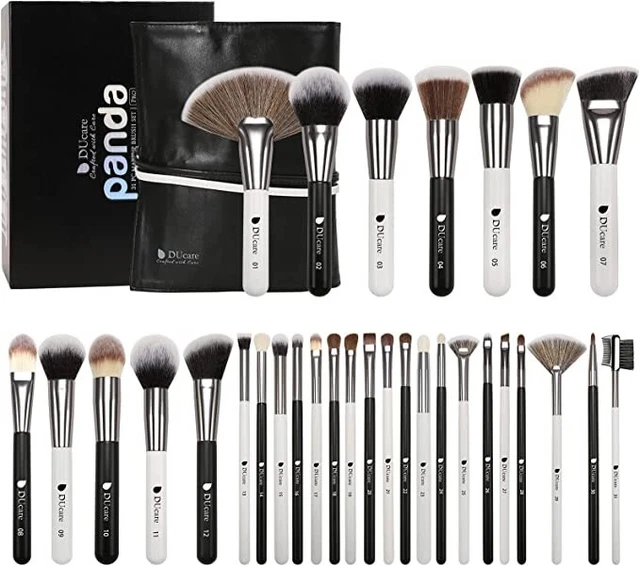 DUcare Set Pennelli Make up Professionali da 31 Pezzi con Borsa Kit di Pennelli