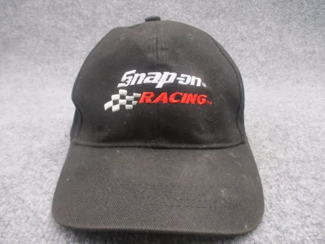 Snap On Racing Hat Cap Black Strap Back Mens Adjustable Tools