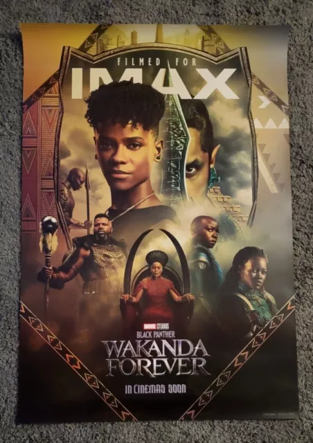 Black Panther Wakanda Forever IMAX 27x40 1-Sheet DS Movie Poster Double sided