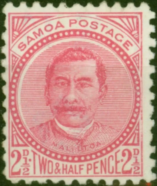 Samoa 1895 2 1/2d Rose SG60 Fine MM