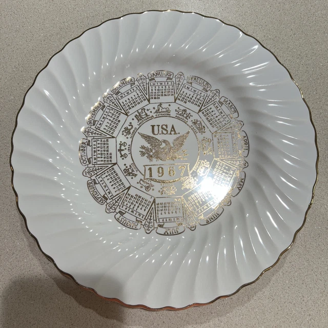 1967-birth-year-calendar-plate-collectible-sheffield-bone-white-usa
