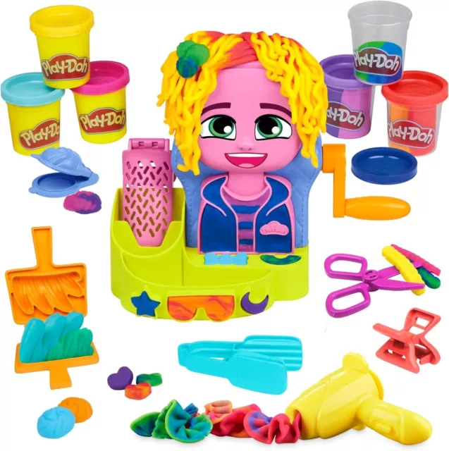 Play-Doh Hair Stylin' Salon Children's Sensory Activity Playset with Accessories