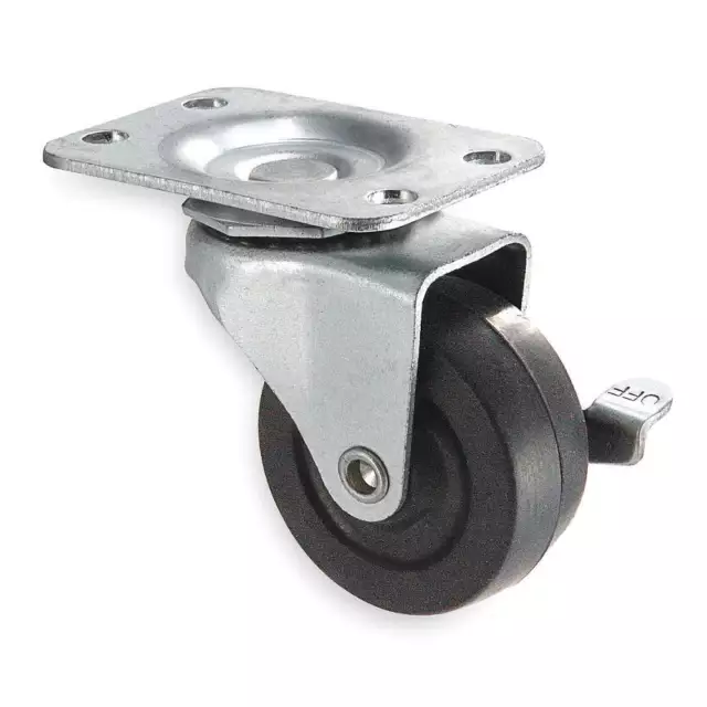 APPROVED VENDOR 1UHJ2 Standard Plate Caster,Swivel,100 lb. 1UHJ2