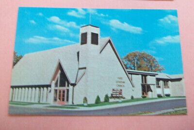 First Lutheran Church Amery, Wisconsin Postcard