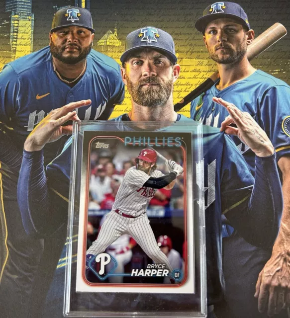 2024 TOPPS SERIES 1 BRYCE HARPER COTB11 Image Variation SSP PHILLIES
