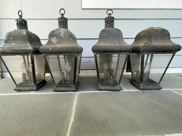 4 Antique / Vintage Hanging Lanterns