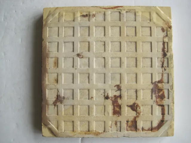 ANTIQUE VICTORIAN MINTONS L.T. SWETNAM LANDSCAPE TILE  - TOWN & BRIDGE c1890 2