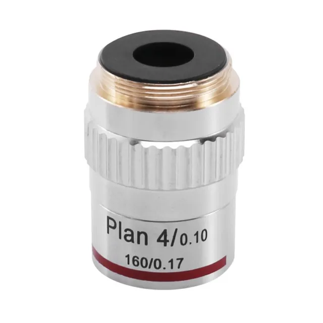 Microscope Plan Achromatic Objective Lens 4X Biological Metallurgical Microscoh